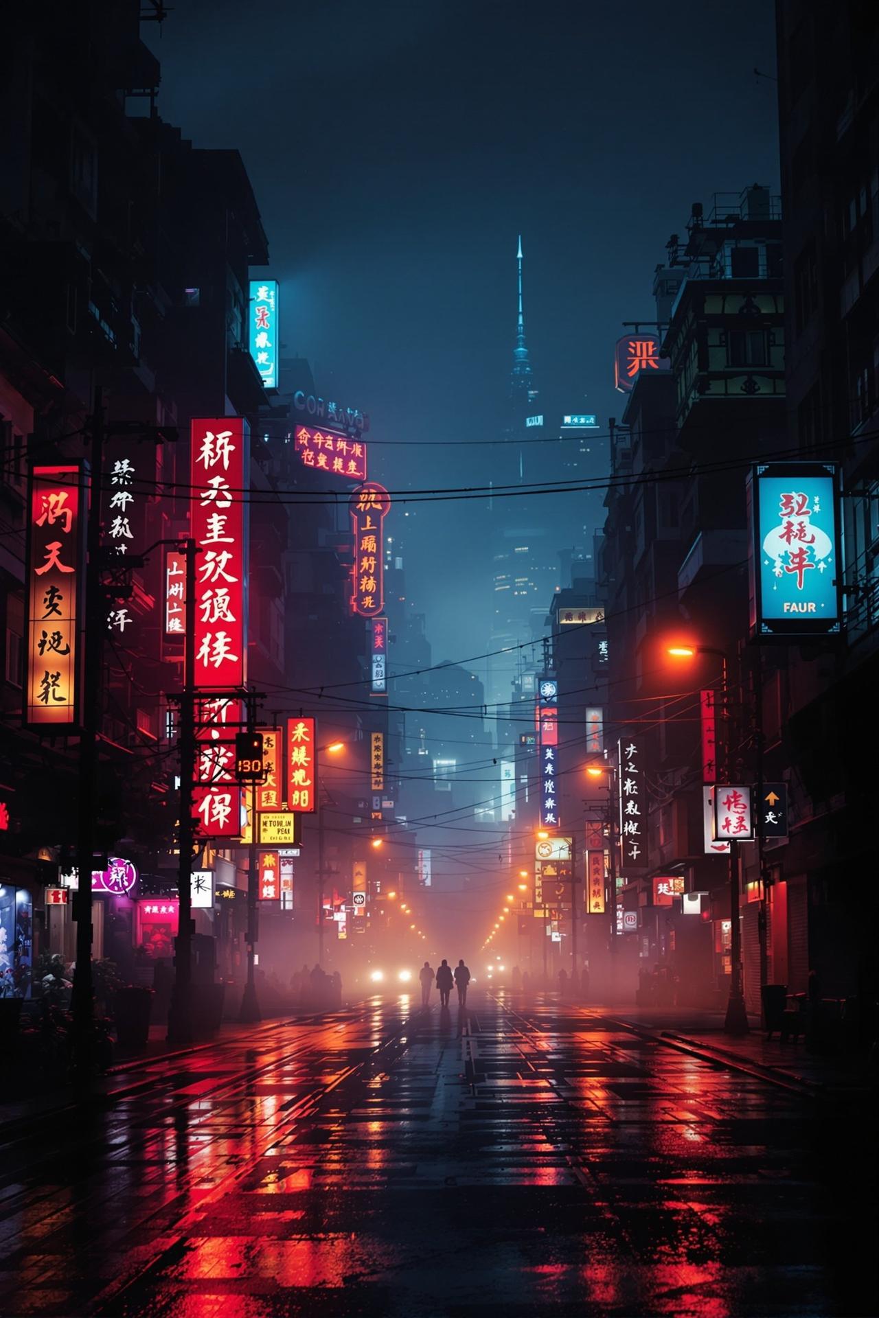单身影院作品 - 都市霓虹 - 主视觉海报